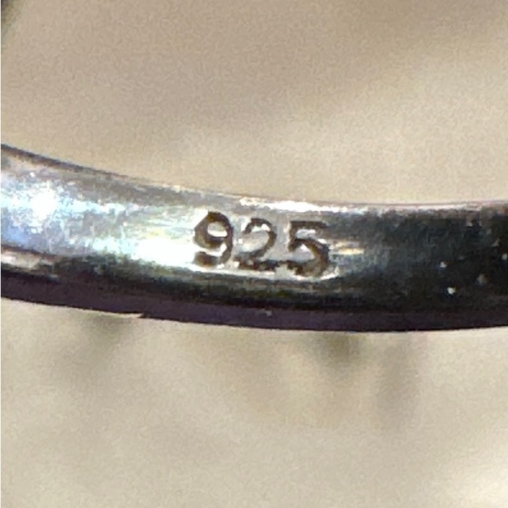 Three Stone Iolite And Silver Ring - image 4